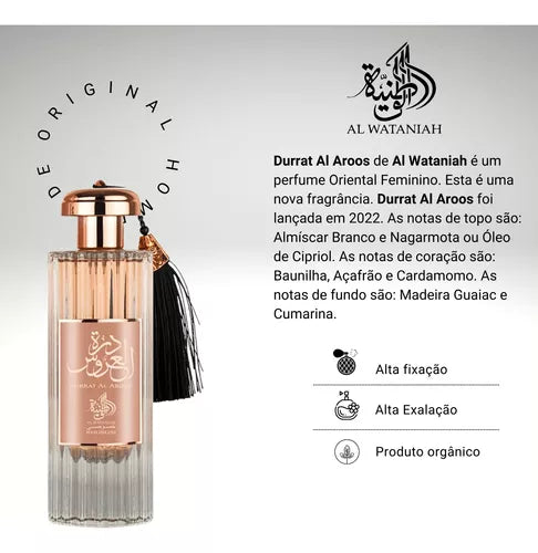 Perfume Arabe Durrat Al Aroos 85ml - Feminino
